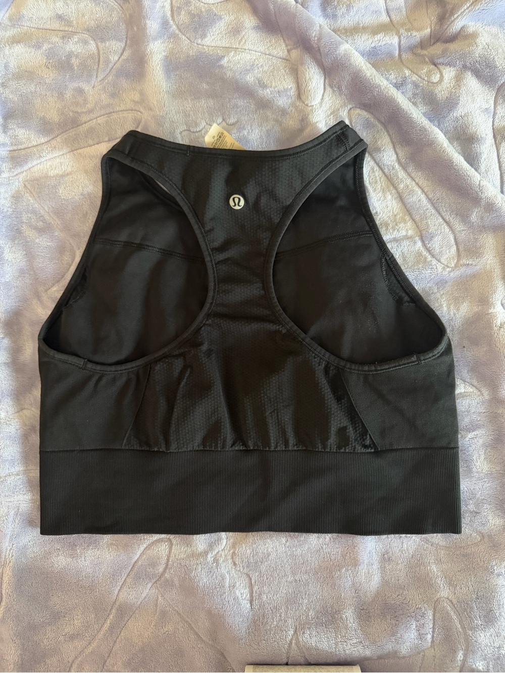 lululemon Black Racerback Performance Sports Bra